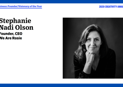 Founder Wins Ad Age 2020 Founder/Visionary of the Year!