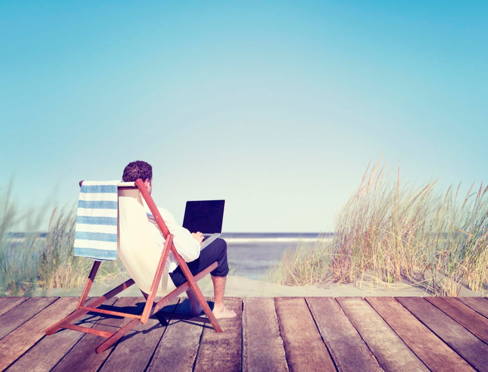Beach working.