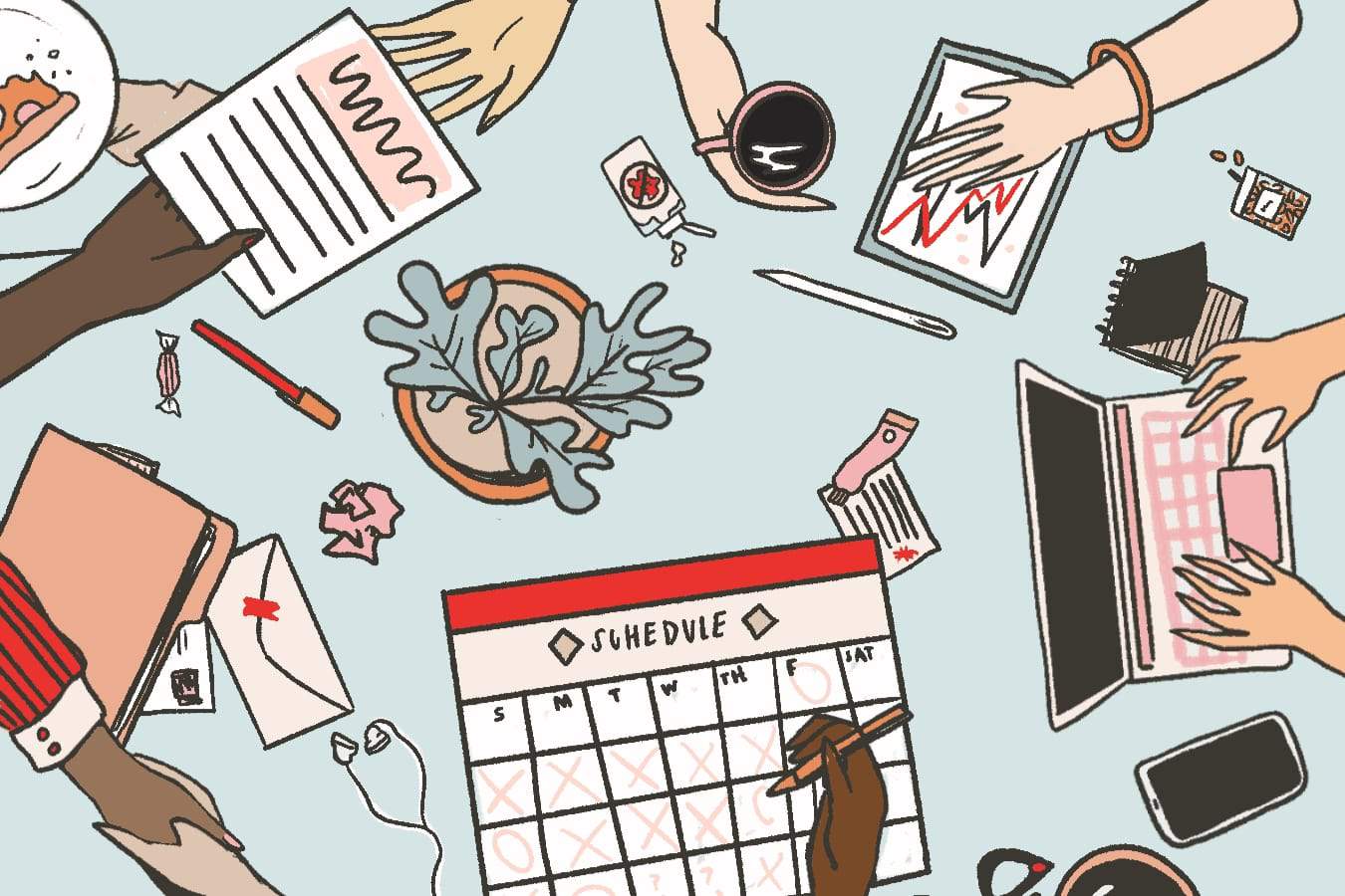 Scheduling and strategic networking.