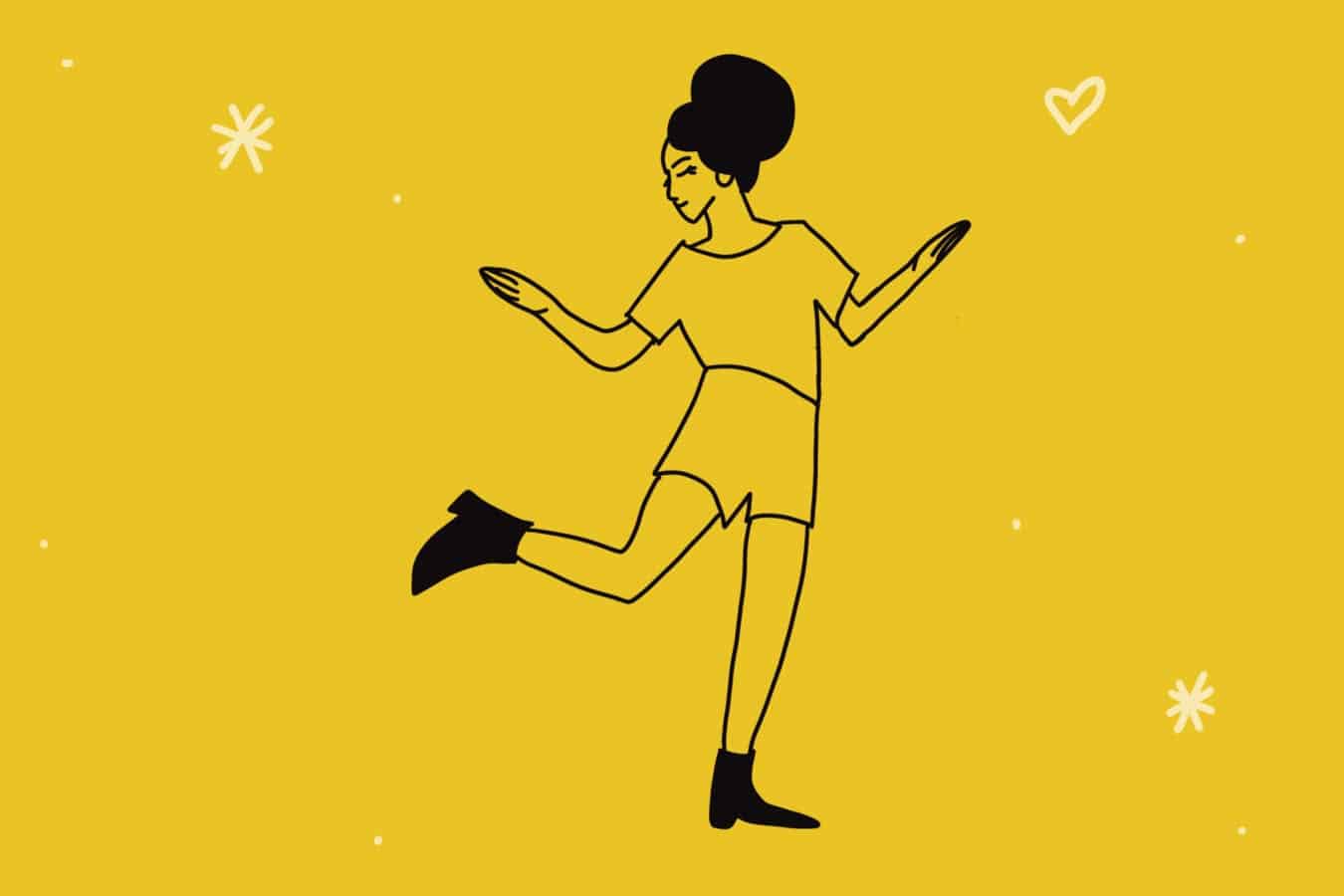 Illustration of woman playing: Learn how to bring a team together through play