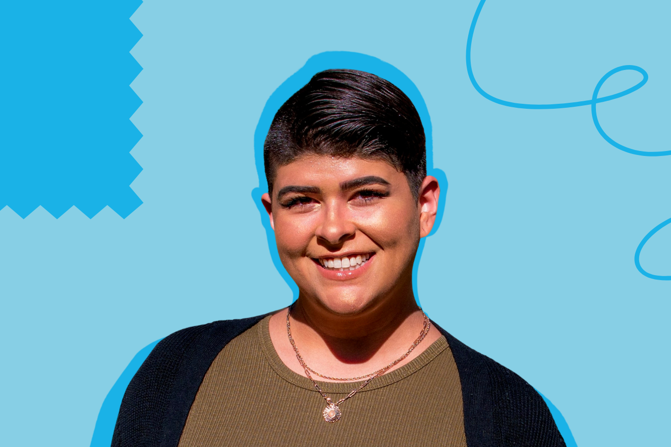 Olive La Estrella, a multi-hyphenate creative professional working in freelance marketing.