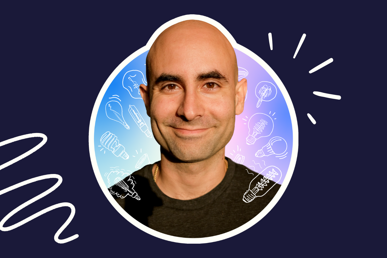 Brand designer and creative director Michael Diaz, a member of the We Are Rosie community of freelance marketers.